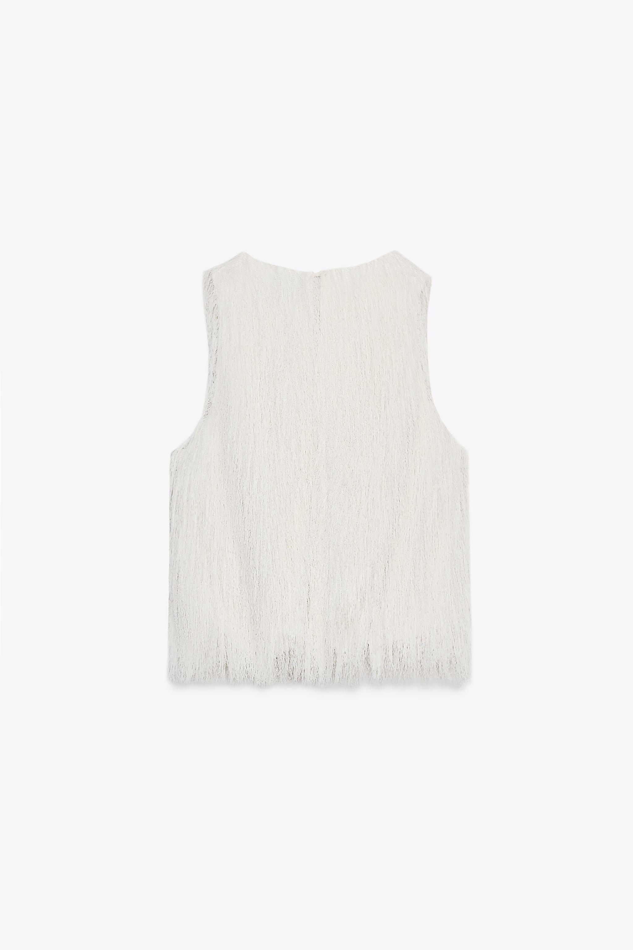 FRINGED CROP TOP